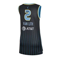 Maillot Nike Explorer Swingman noir dédicacé par Hailey Van Lith des Chicago Sky avec inscription « 2025 # 11 Pick »