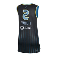 Hailey Van Lith Chicago Sky Autographed Black Nike Explorer Swingman Jersey with "Go Sky!" Inscription