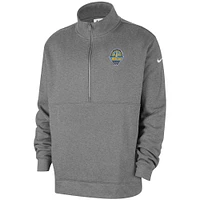 Men's Nike  Heather Gray Chicago Sky React Club Half-Zip Pullover