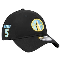 Men's Angel Reese Black Chicago Sky Name & Number Sidepatch 9TWENTY Adjustable Hat