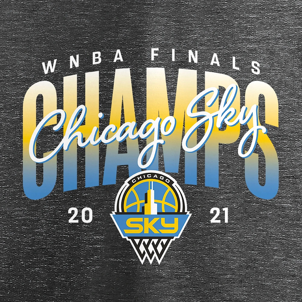 Men's Fanatics Charcoal Chicago Sky 2021 WNBA Finals Champions T-Shirt