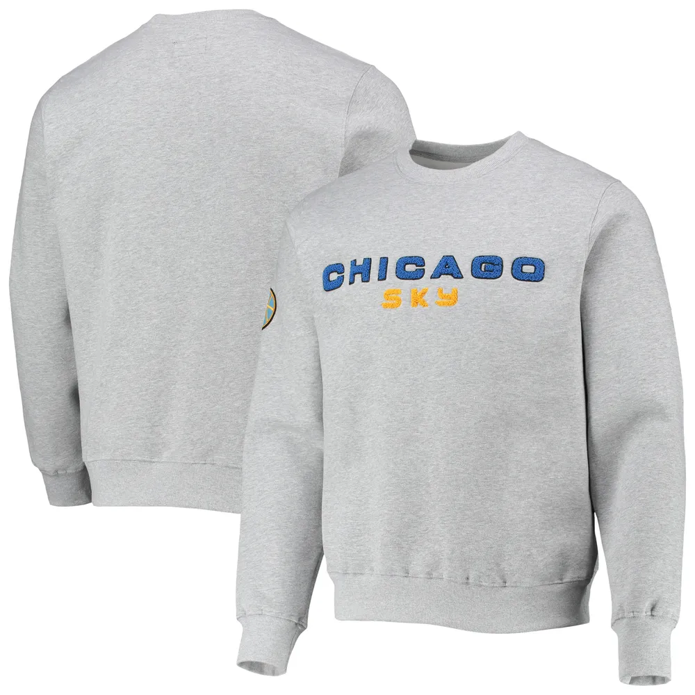 New Era Men's Heather Gray Chicago Cubs Throwback Classic Pullover  Sweatshirt