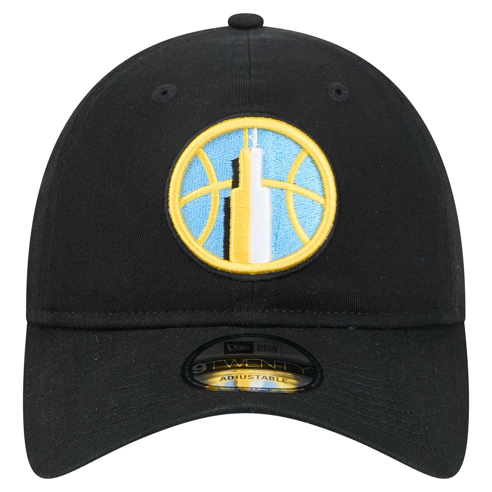 Men's Kamilla Cardoso Black Chicago Sky Name & Number Sidepatch 9TWENTY Adjustable Hat