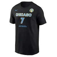 Men's Nike Ariel Atkins Black Chicago Sky Explorer Edition Name & Number T-Shirt