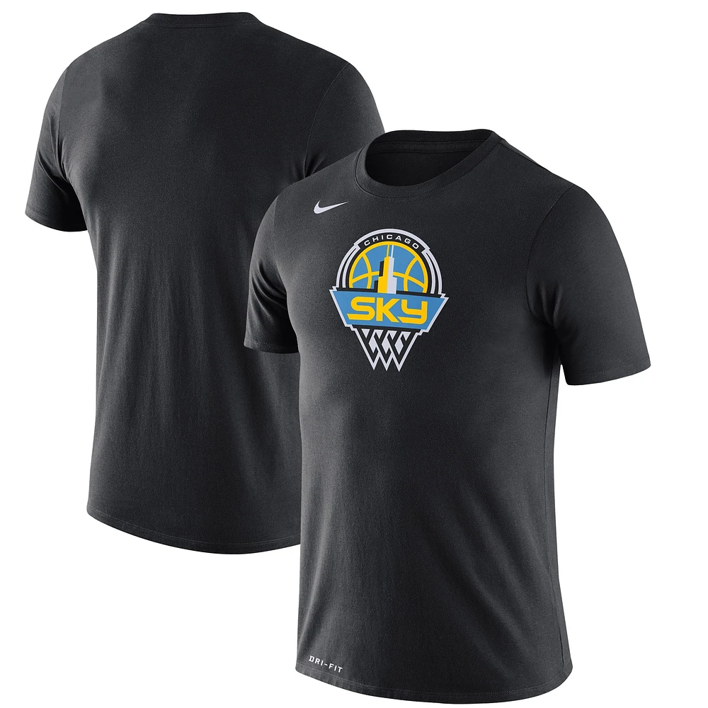 T-shirt Nike Chicago Sky Logo Performance pour homme noir