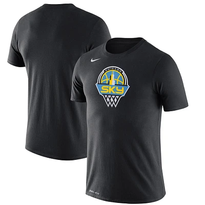 T-shirt Nike Chicago Sky Logo Performance pour homme noir
