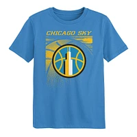 T-shirt bleu ciel Chicago Sky Big Ball pour enfant d'âge préscolaire