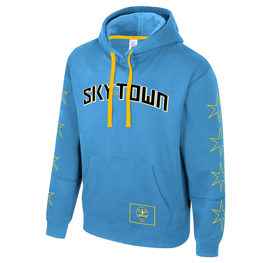 Unisex Stadium Essentials  Light Blue Chicago Sky City Star Rebel Edition Pullover Hoodie