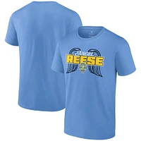 T-shirt unisexe Fanatics Angel Reese Sky Blue Chicago Draft