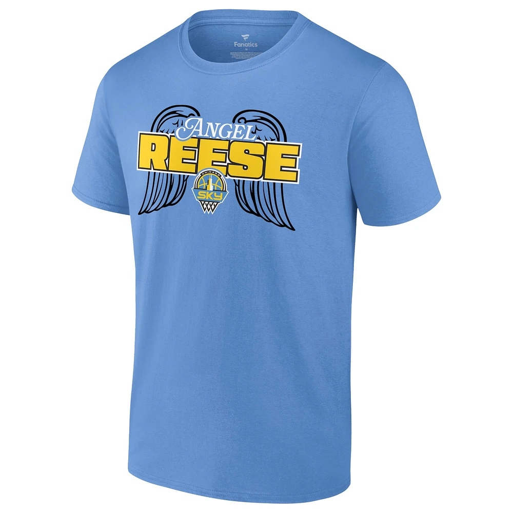 T-shirt unisexe Fanatics Angel Reese Sky Blue Chicago Draft