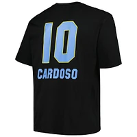 Fanatics unisexe Kamilla Cardoso noir Chicago Sky Big & Tall profil nom et numéro T-Shirt