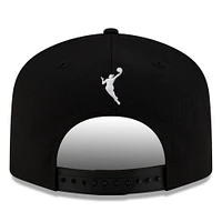 Unisex New Era Black/Sky Blue Chicago Sky 2025 WNBA Draft A-Frame 9FIFTY Snapback Hat