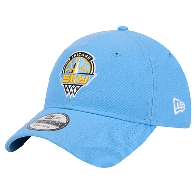 Casquette réglable unisexe New Era bleu ciel Chicago Sky Core Logo 9TWENTY