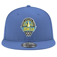 Casquette snapback unisexe New Era bleu ciel avec logo Chicago Sky 9FIFTY