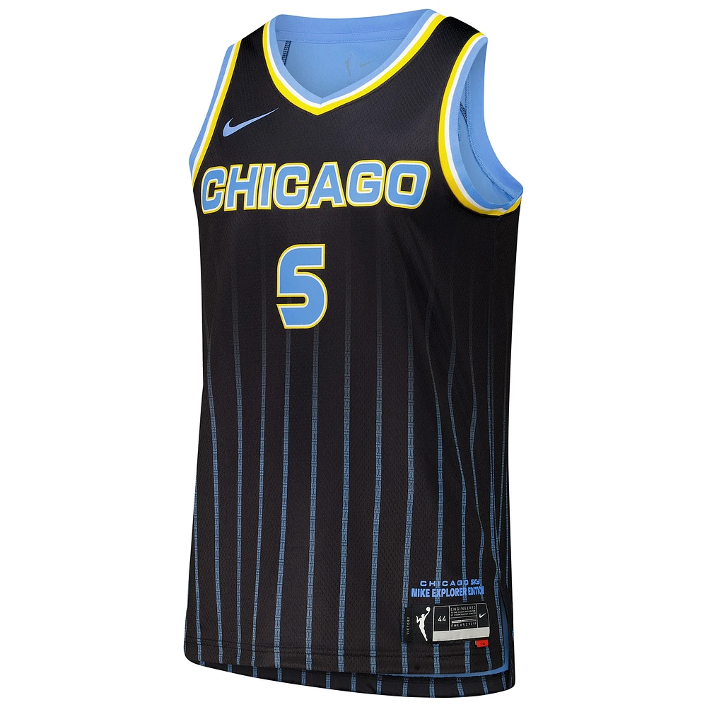 Maillot Nike Angel Reese noir Chicago Sky 2024 WNBA Draft unisexe - Explorer fini par le meilleur joueur