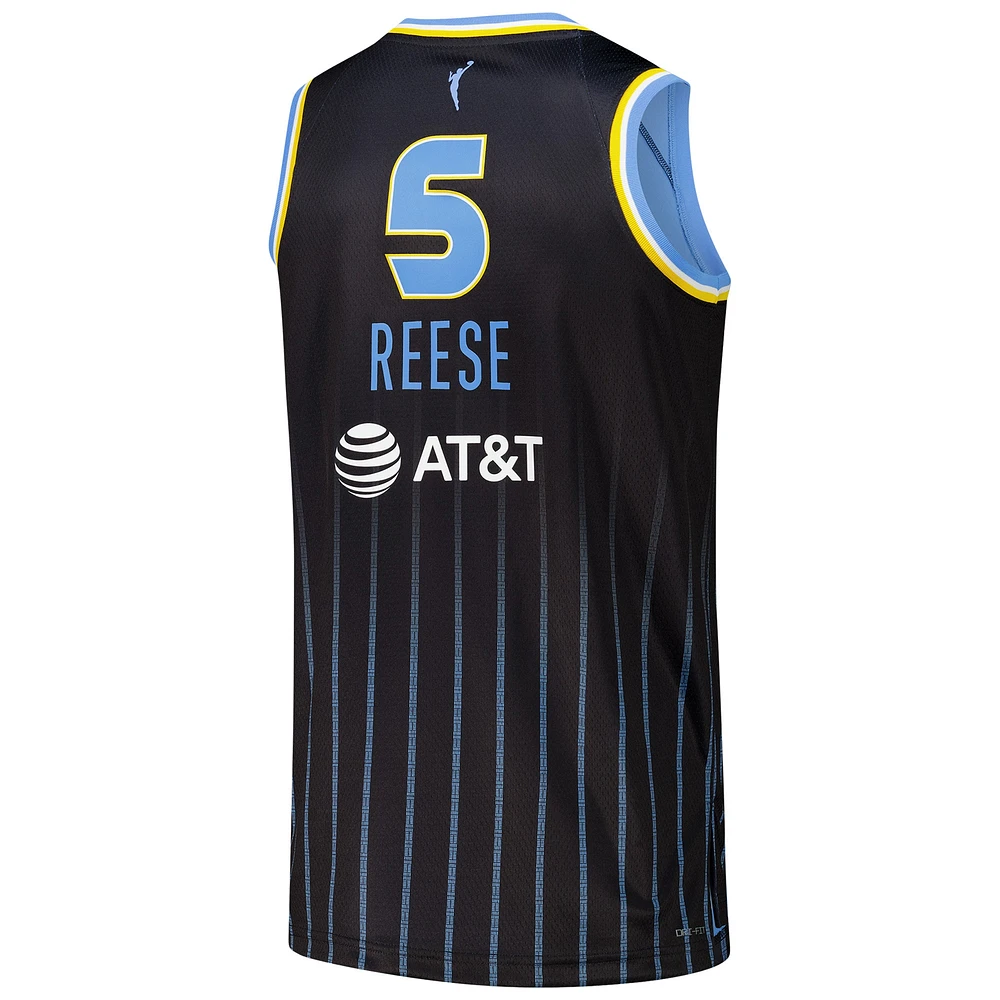 Unisex Nike Angel Reese Black Chicago Sky 2024 WNBA Draft - Top Player Finished Explorer Jersey