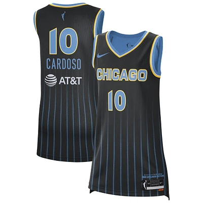 Unisex Nike Kamilla Cardoso Black Chicago Sky 2024 WNBA Draft Explorer Jersey