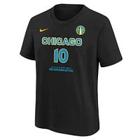 T-shirt unisexe Nike Kamilla Cardoso noir Chicago Sky 2024 WNBA Draft nom et numéro