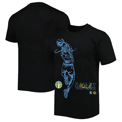 Unisex round21 Hailey Van Lith Black Chicago Sky WNBA Draft Night T-Shirt