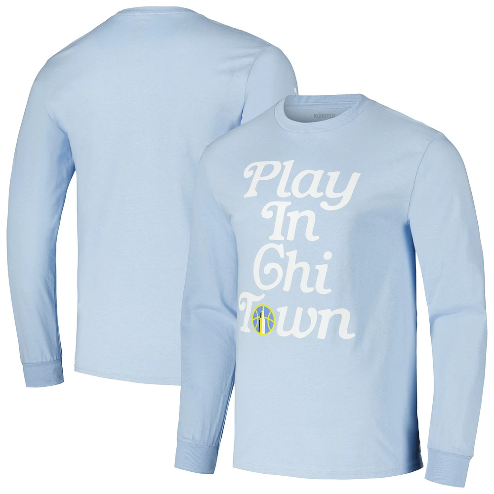 Unisex Sky Blue Chicago Play Long Sleeve T-Shirt