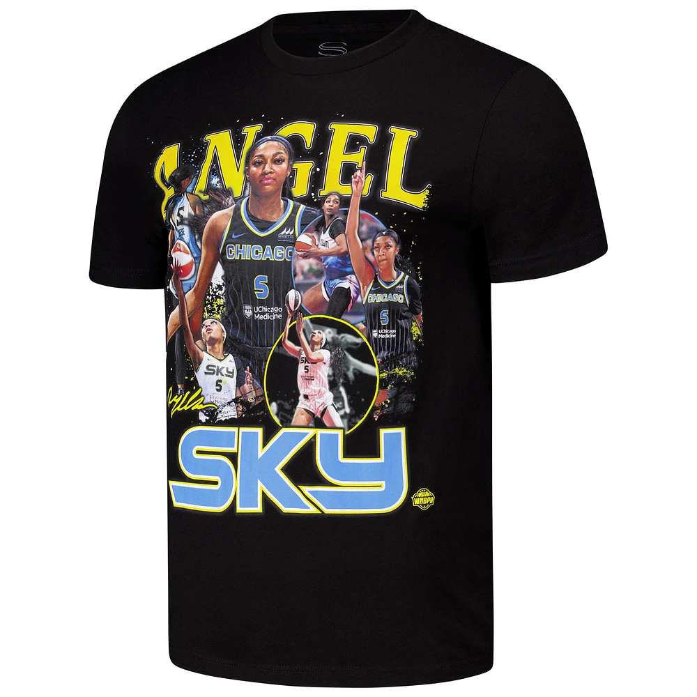 Unisex Stadium Essentials Angel Reese Black Chicago Sky  2024 Crossroads T-Shirt