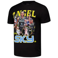 Unisex Stadium Essentials Angel Reese Black Chicago Sky  2024 Crossroads T-Shirt