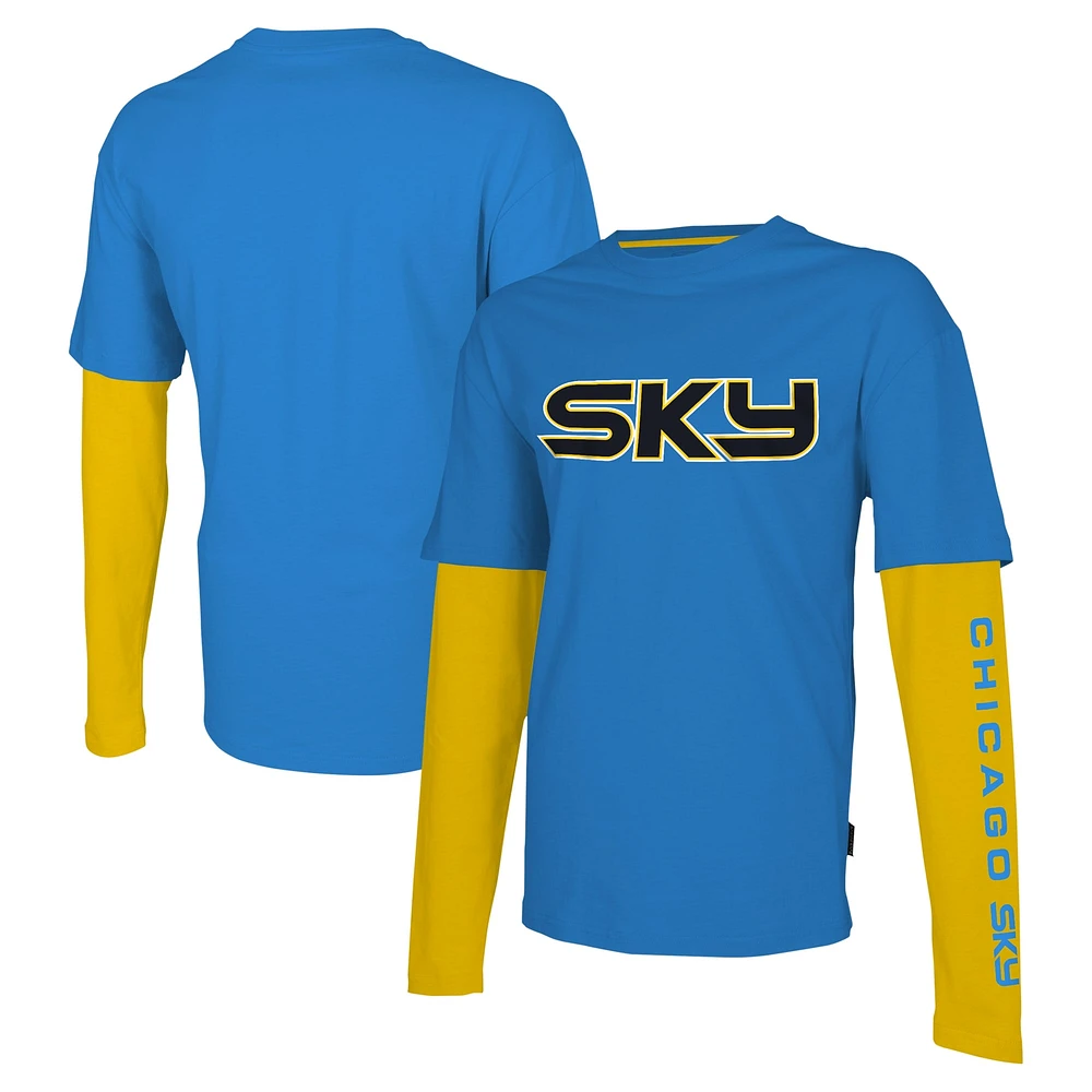 T-shirt unisexe Stadium Essentials Chicago Sky Spectator à manches longues, bleu clair