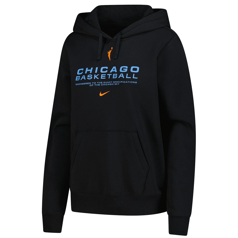Women's Nike  Black Chicago Sky Club City Pullover Hoodie