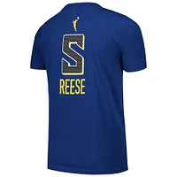 T-shirt Nike Angel Reese bleu Chicago Sky Draft Rebel Edition avec nom et numéro pour jeune