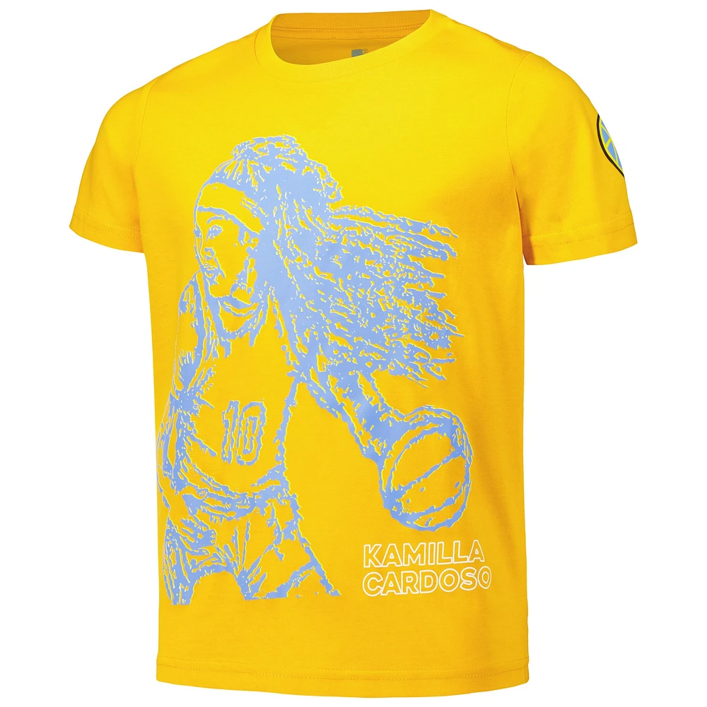 T-shirt de joueur jaune round21 Kamilla Cardoso Chicago Sky Player