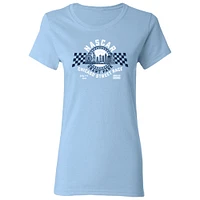Women's NASCAR Light Blue Chicago Street Race  Retro Event Logo T-Shirt