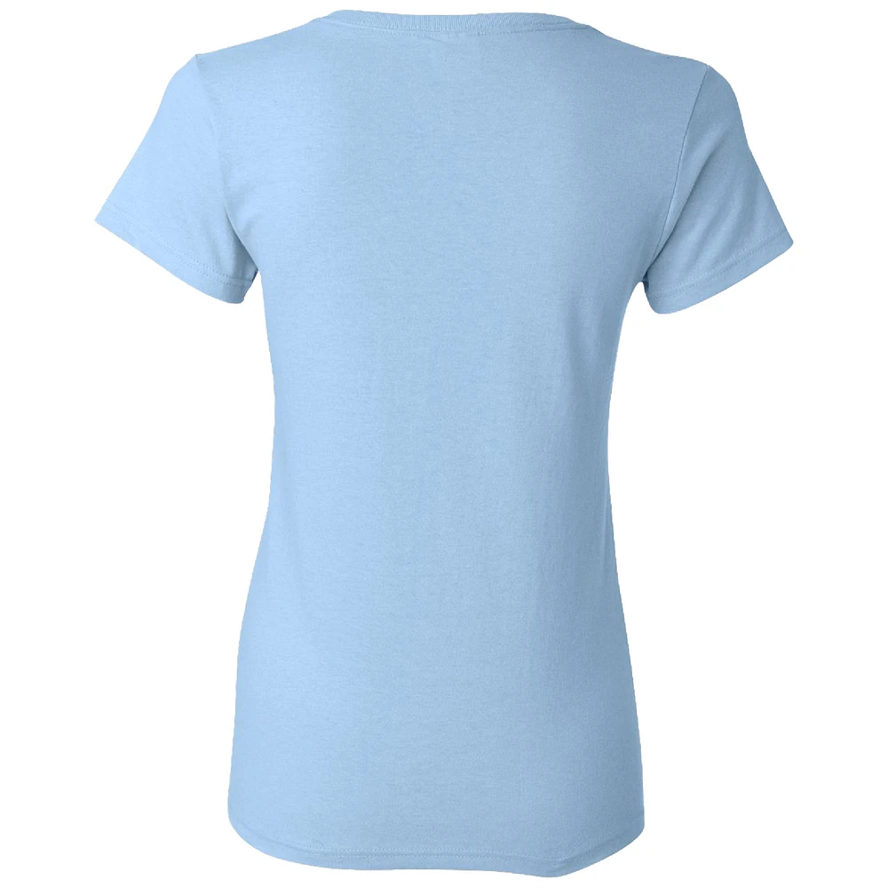 Women's NASCAR Light Blue Chicago Street Race  Retro Event Logo T-Shirt