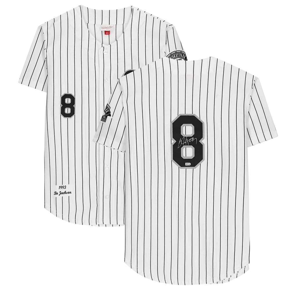 Bo Jackson Chicago White Sox Autographed White Mitchell & Ness Authentic Jersey
