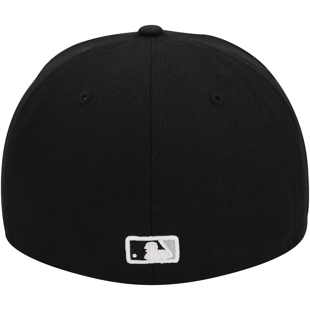 Casquette New Era noire dédicacée Carlton Fisk des Chicago White Sox