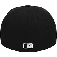 Casquette New Era noire dédicacée Carlton Fisk des Chicago White Sox