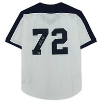 Carlton Fisk Chicago White Sox Autographed White Mitchell & Ness Authentic Batting Practice Jersey 
