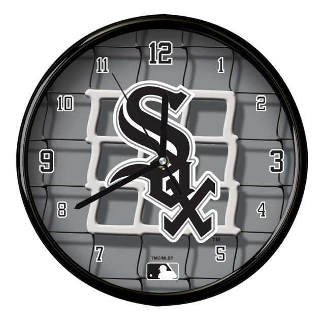 Horloge de filet d'équipe des White Sox de Chicago 12''