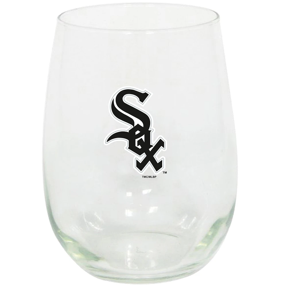 White Sox de Chicago 15 oz. Verre à vin sans pied