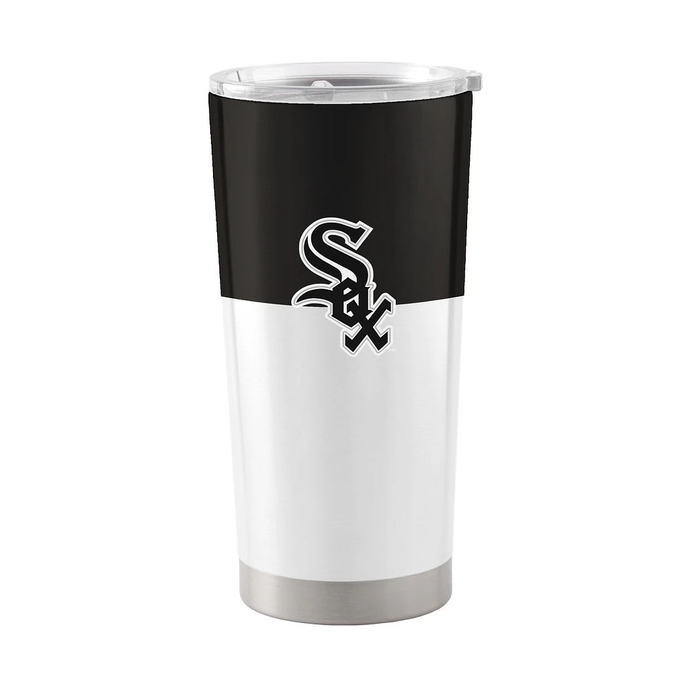 Chicago White Sox 20 oz. Gobelet en acier inoxydable à blocs de couleurs