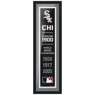 Chicago White Sox 3-Time World Series Champions - 6'' x 22'' Empire Framed Artwork