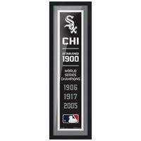 Chicago White Sox 3-Time World Series Champions - 6'' x 22'' Empire Framed Artwork