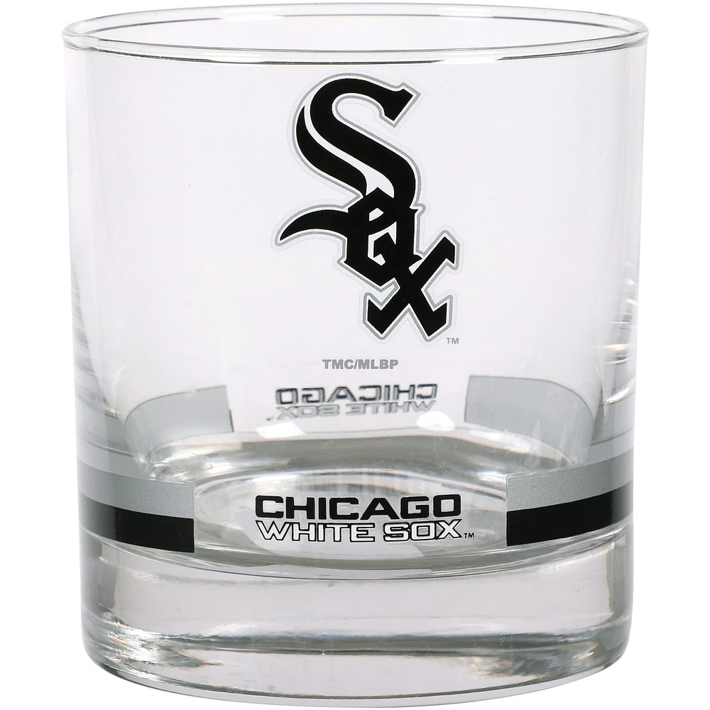 Chicago White Sox Banded Rocks Glass