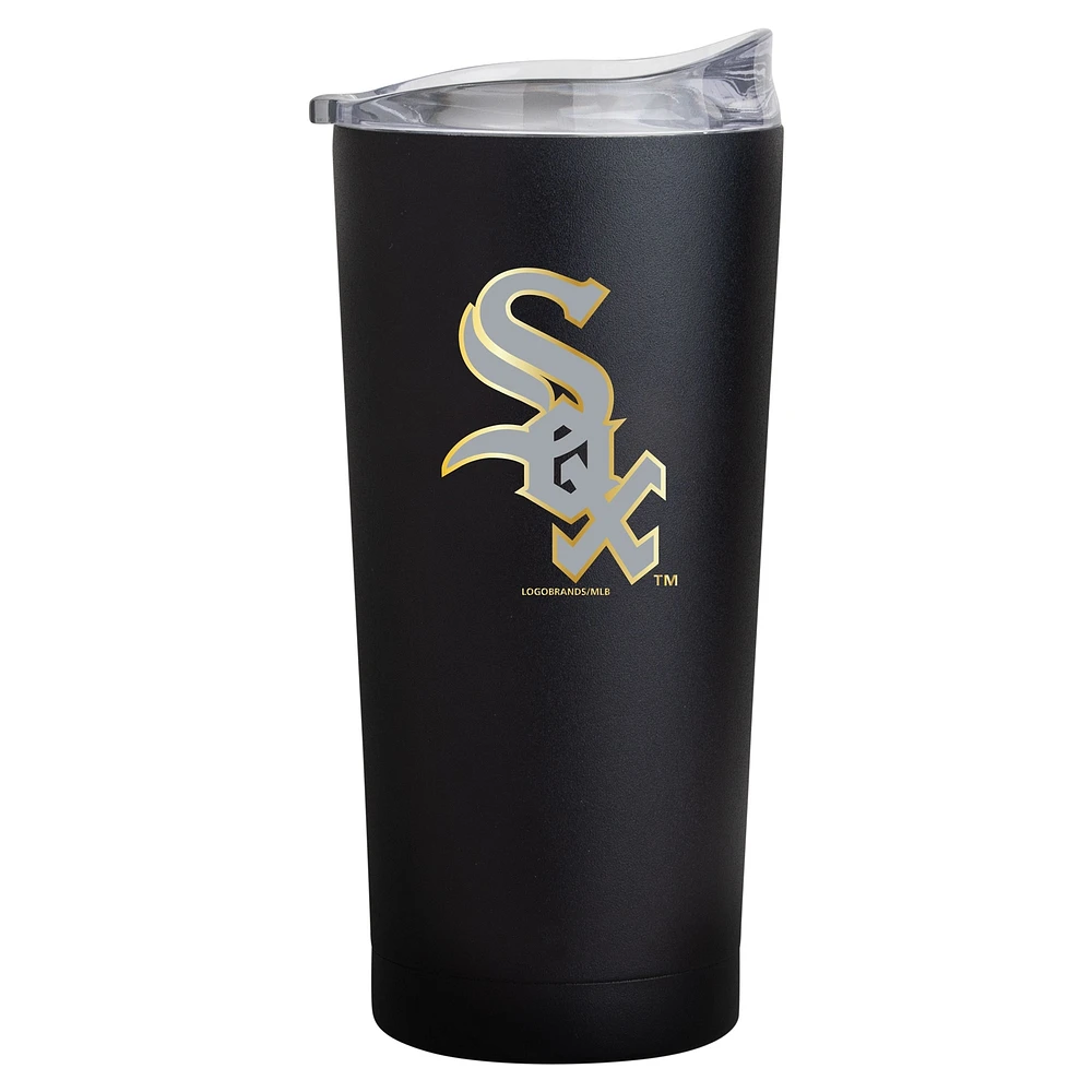 Feuille noire des White Sox de Chicago 20oz. Gobelet à revêtement en poudre