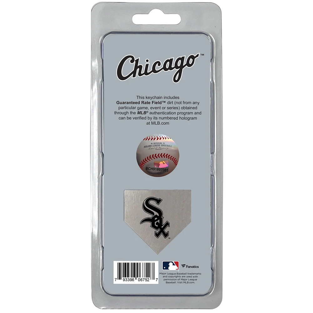 Chicago White Sox Dirt Key Chain - Filled with Game-Used Dirt from a Home Game