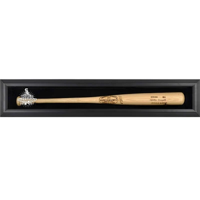 Chicago White Sox Logo 2005 World Series Champs Black Framed Single Bat Display Case