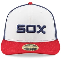 Chicago White Sox New Era Alternate On-Field Low Profile 59FIFTY - Casquette ajustée Blanc/Rouge