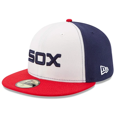 Chicago White Sox New Era Authentic Collection On Field 59FIFTY - Fitted Structured Hat White/Red