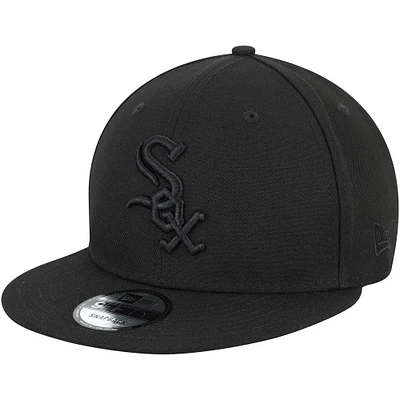 Casquette ajustable 9FIFTY Team Snapback Chicago White Sox New Era noir sur noir