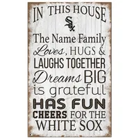 Lids Chicago White Sox 6 x 12 Personalized Mr. & Mrs. Script Sign