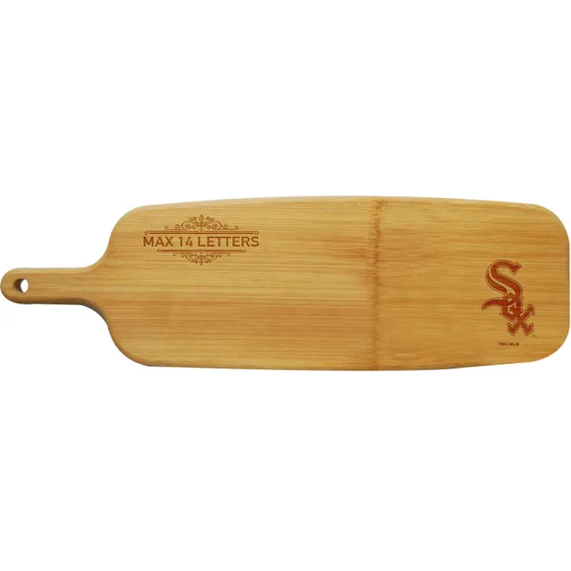 Personalized Wooden Cutting & Serving Board With White Handle